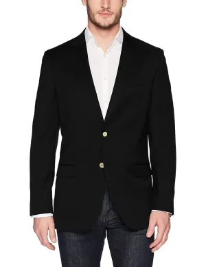 Adam Baker Men's Single Breasted Classic Fit Super 140'S 100% Wool Luxury Blazer/Sport Coat