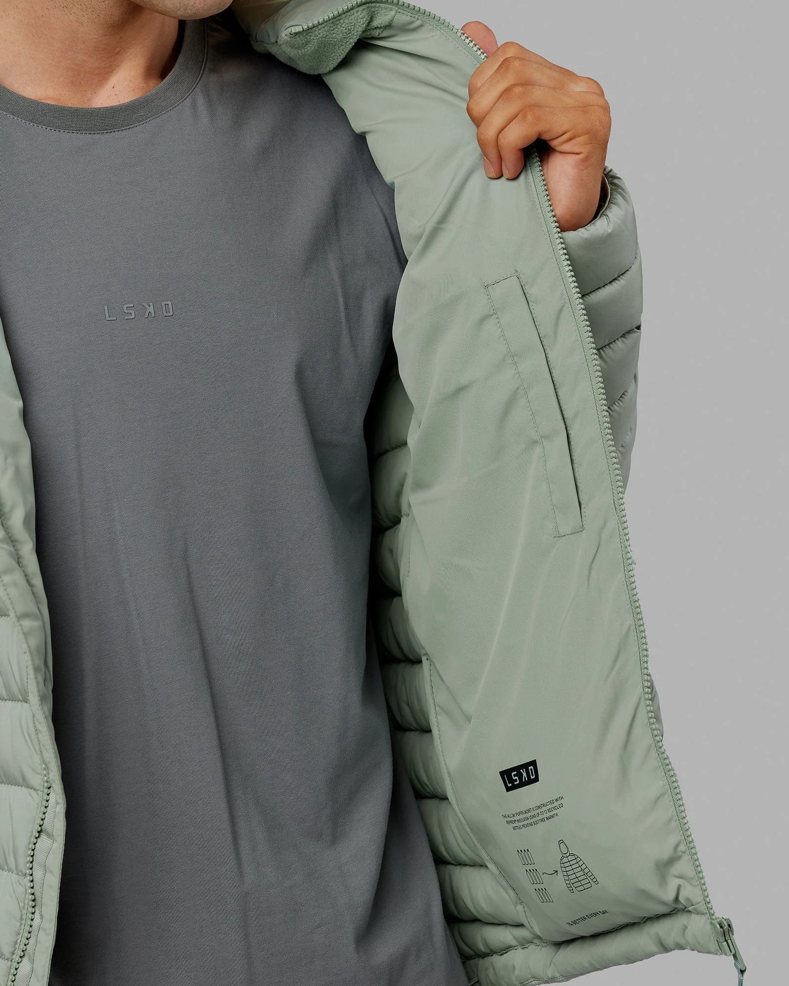 All-day Puffer Jacket - Iceberg Green