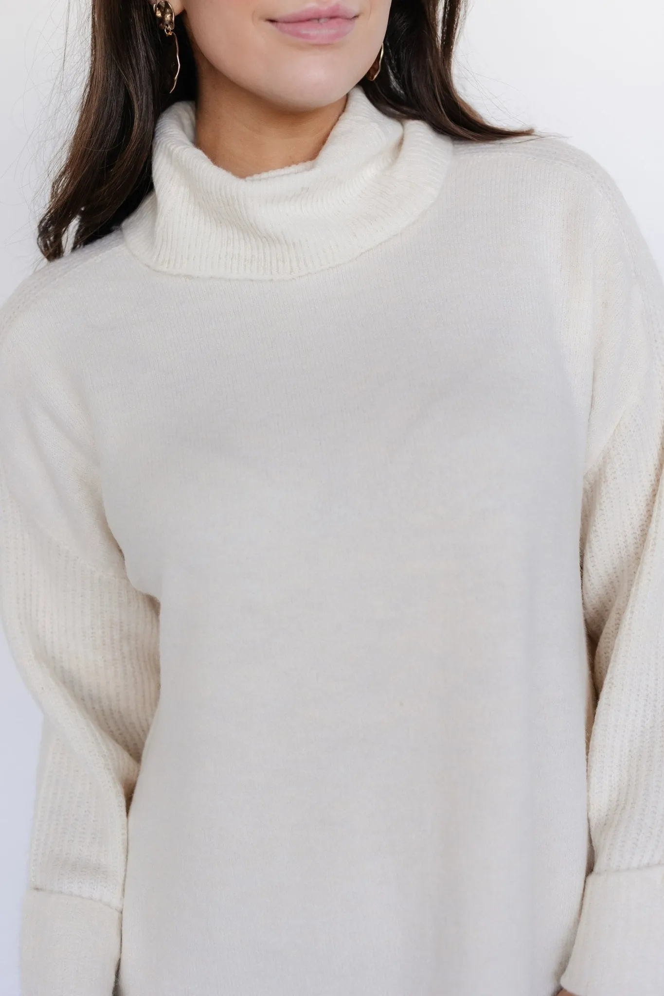 Amy Sweater Dress | Warm Ivory