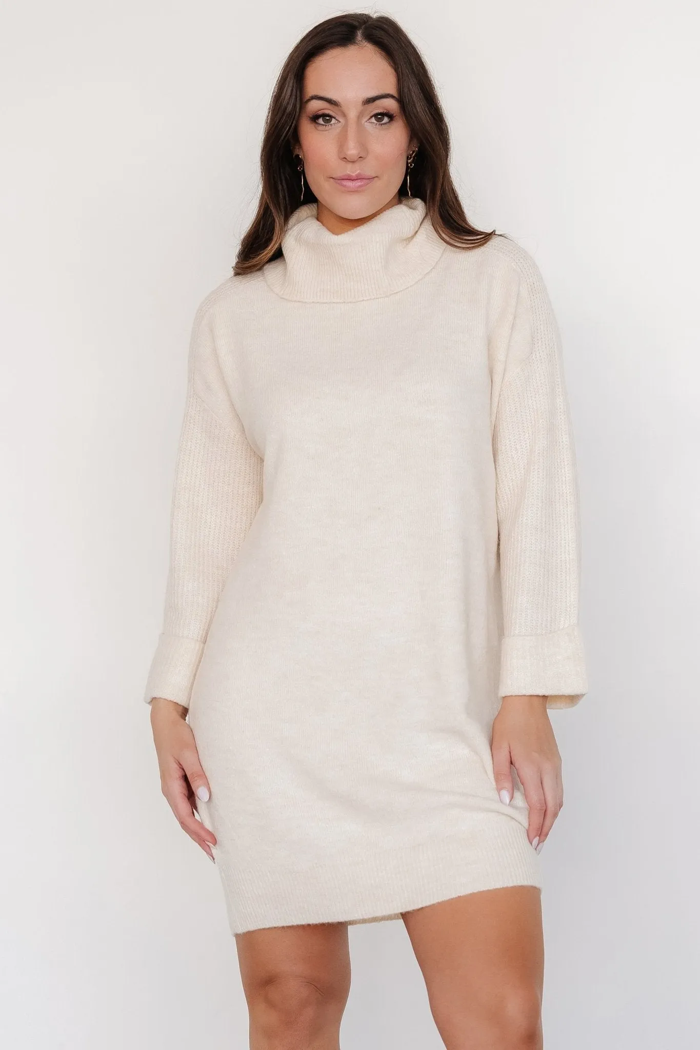 Amy Sweater Dress | Warm Ivory