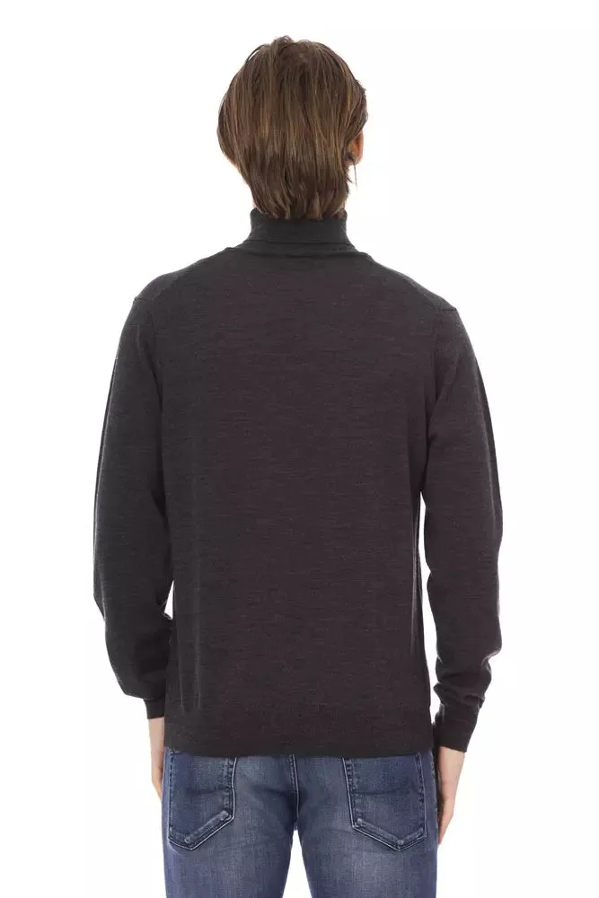 Baldinini Trend Brown Fabric Men Sweater