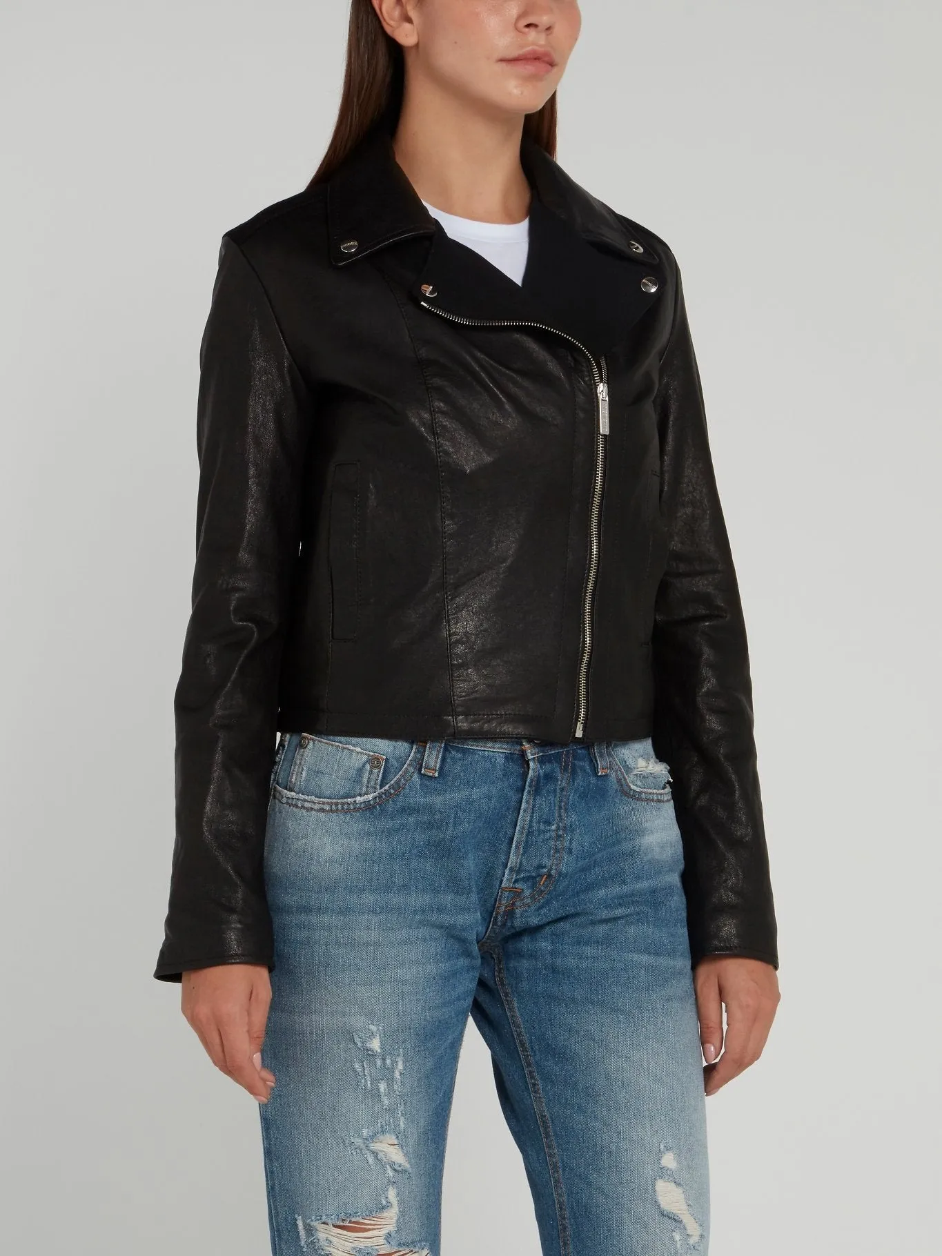 Black Leather Biker Jacket