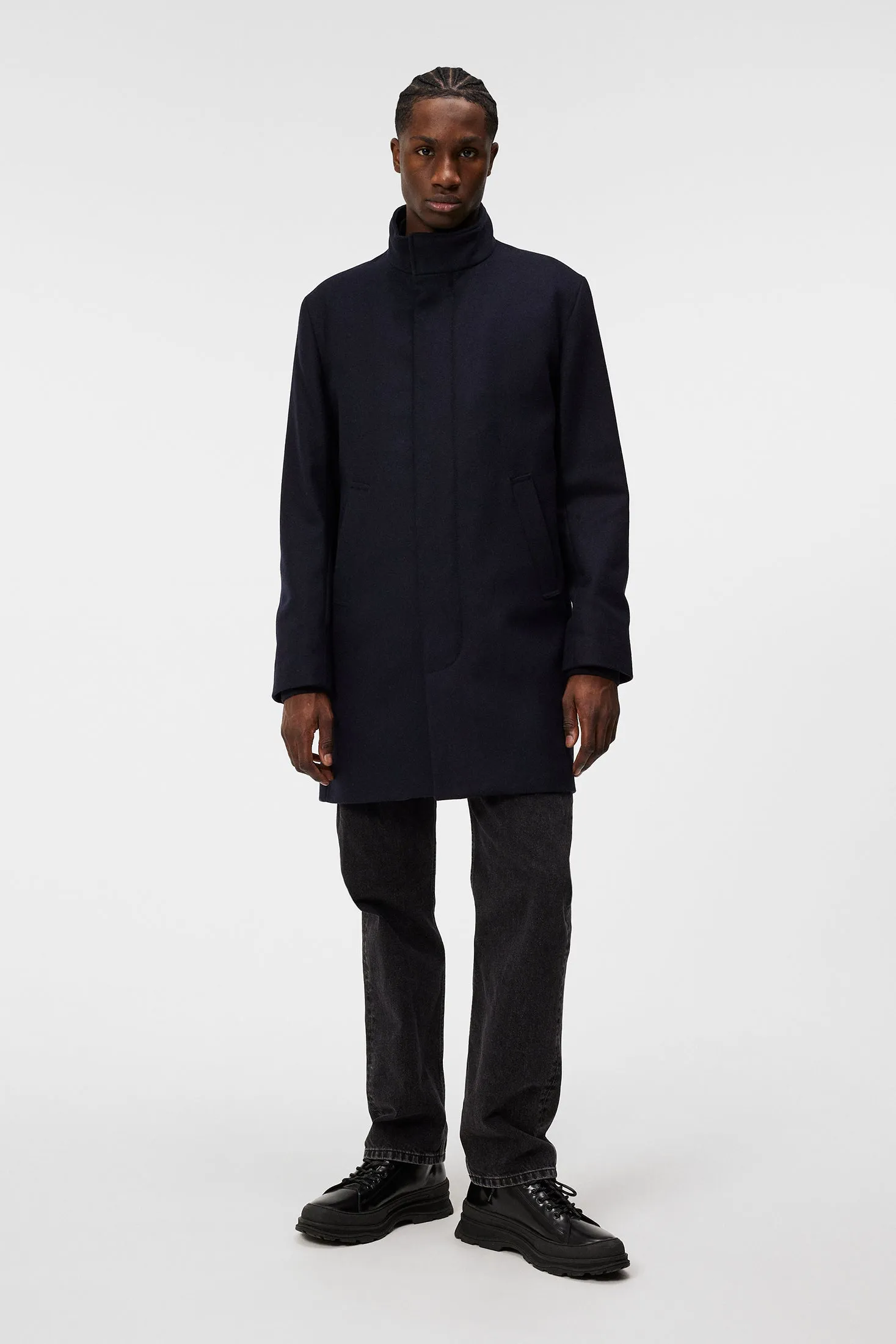 Carl Wool Coat / JL Navy