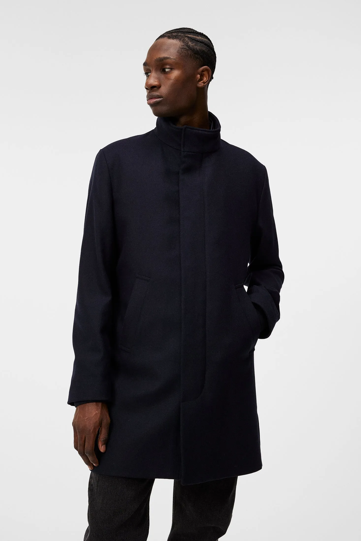 Carl Wool Coat / JL Navy