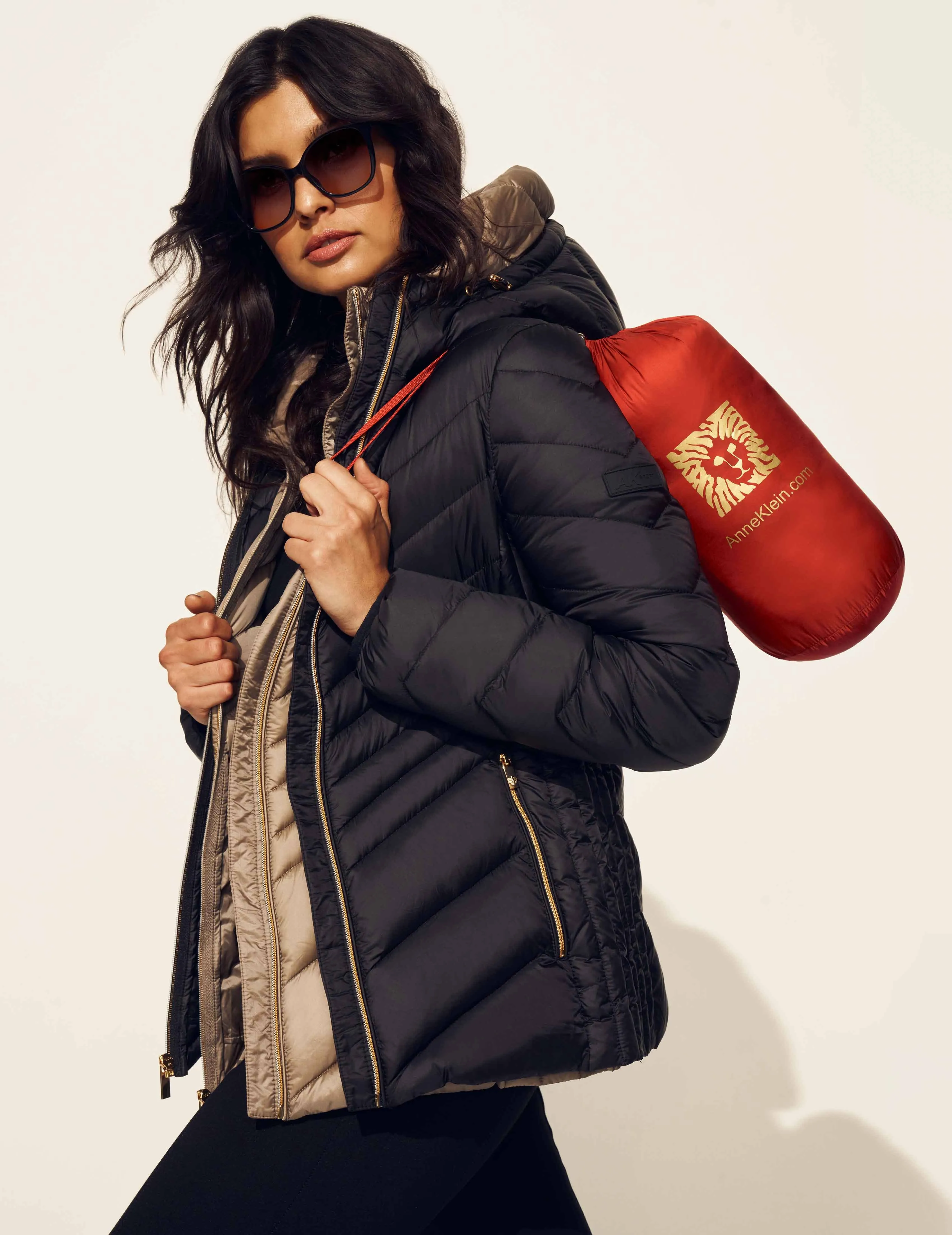 Chevron Packable Puffer Jacket