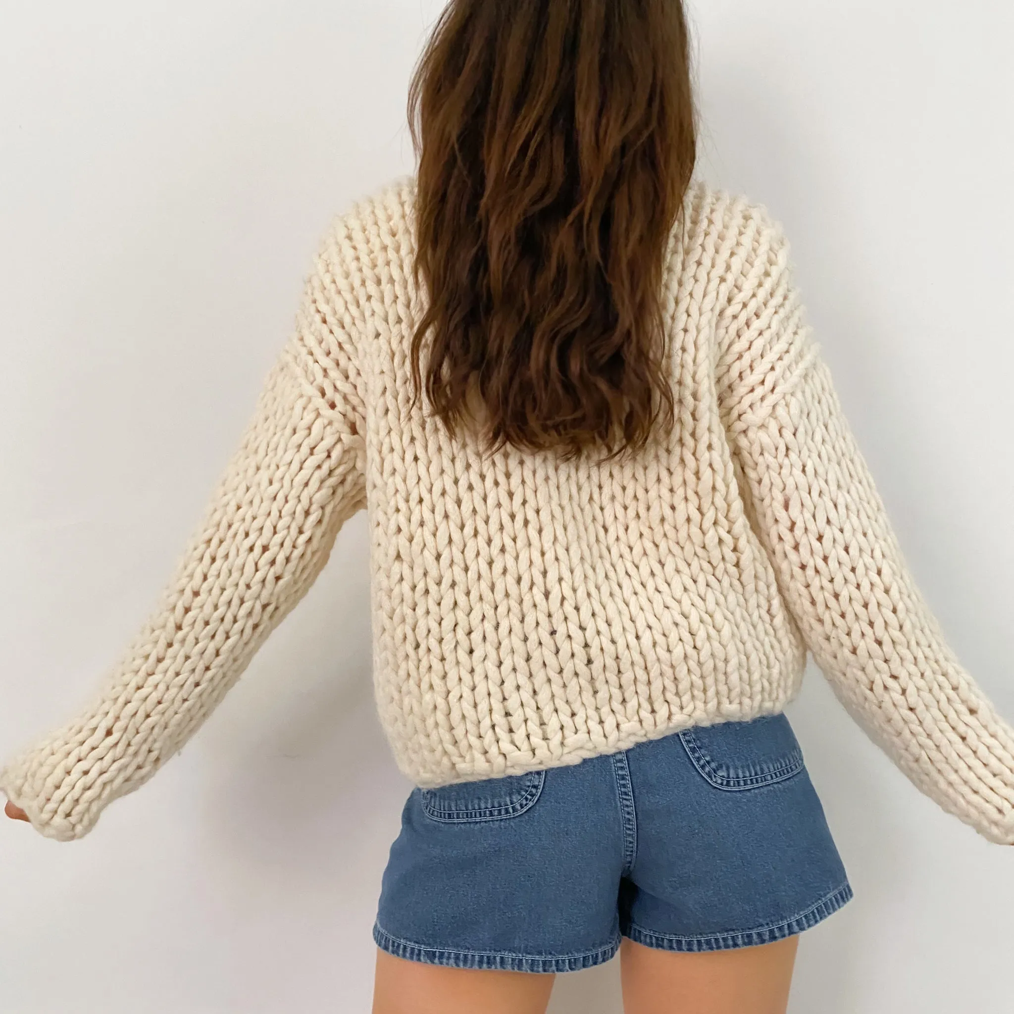 Chunky Knit Sweater - S/M