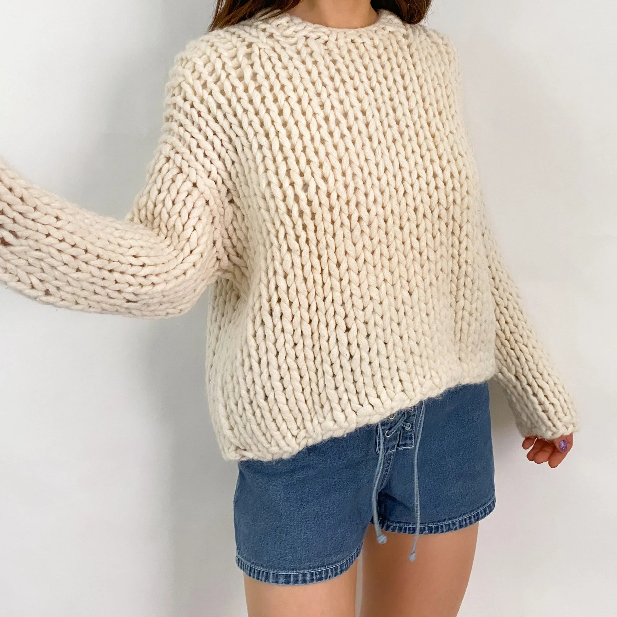 Chunky Knit Sweater - S/M