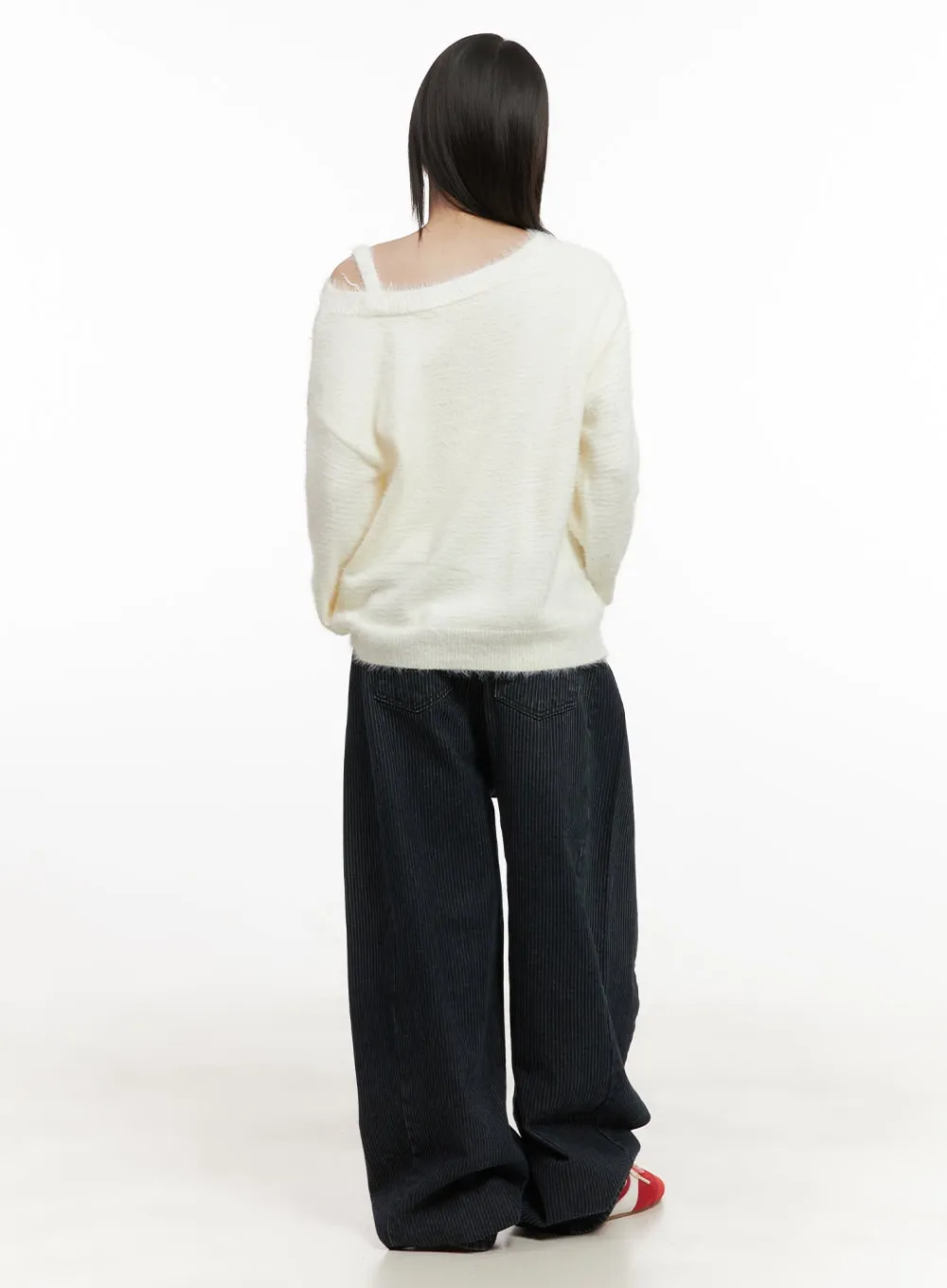 Comfortable Corduroy Wide-Leg Pants CD425