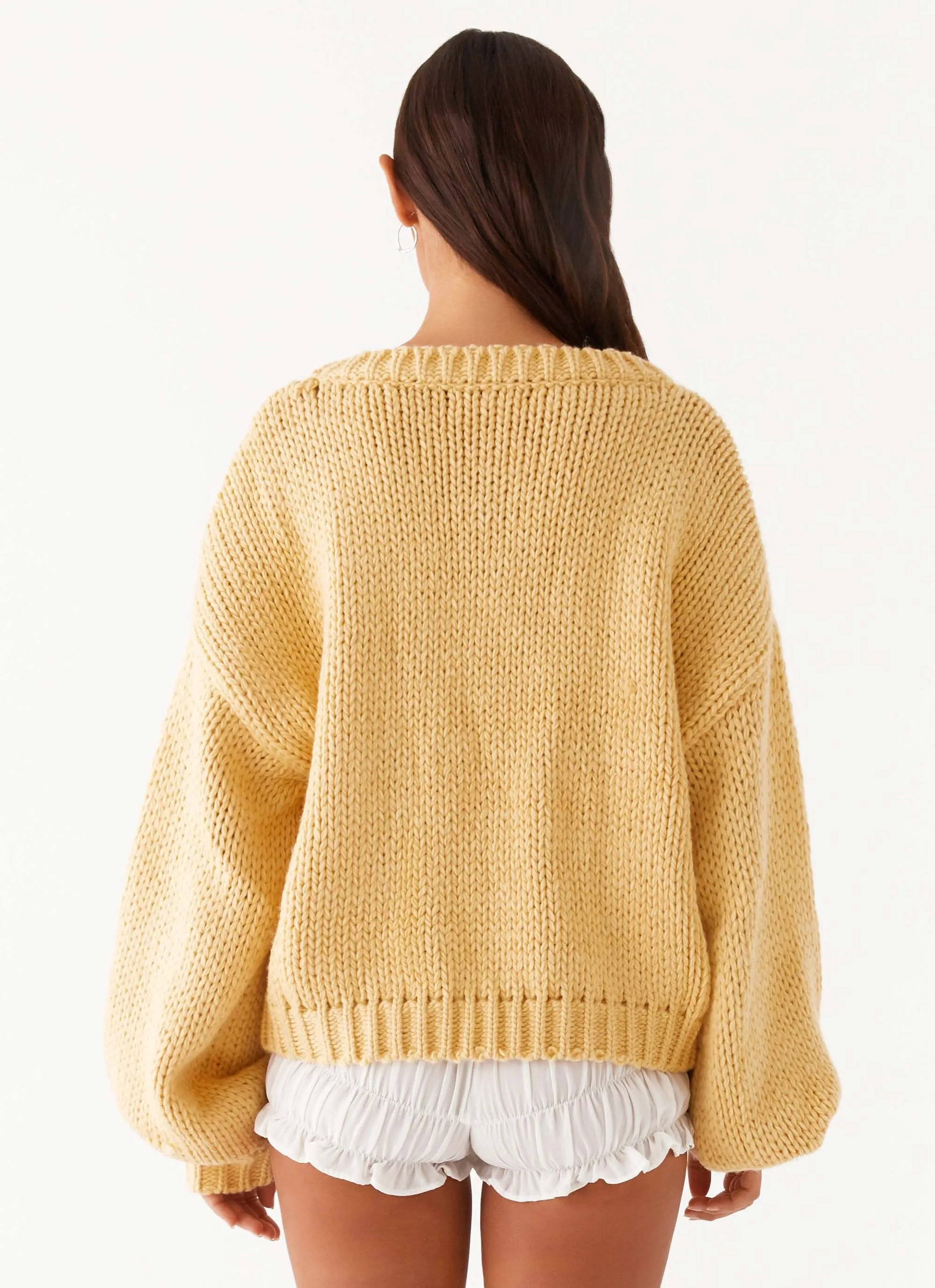 Costella Knit Sweater - Yellow