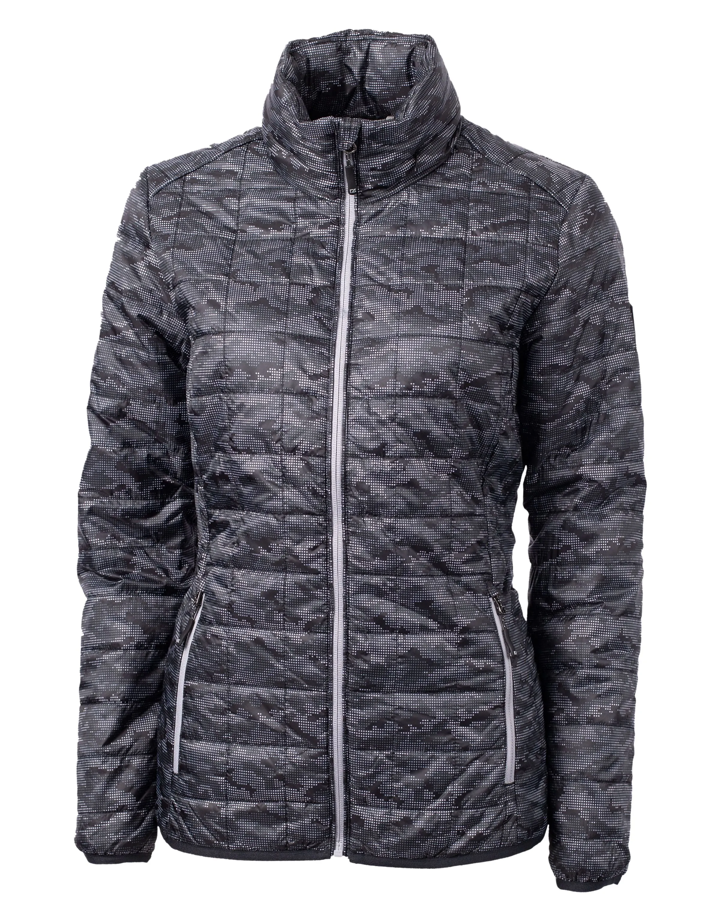 Cutter & Buck Rainier PrimaLoft Ladies Eco Insulated Full Zip Printed Puffer Jacket