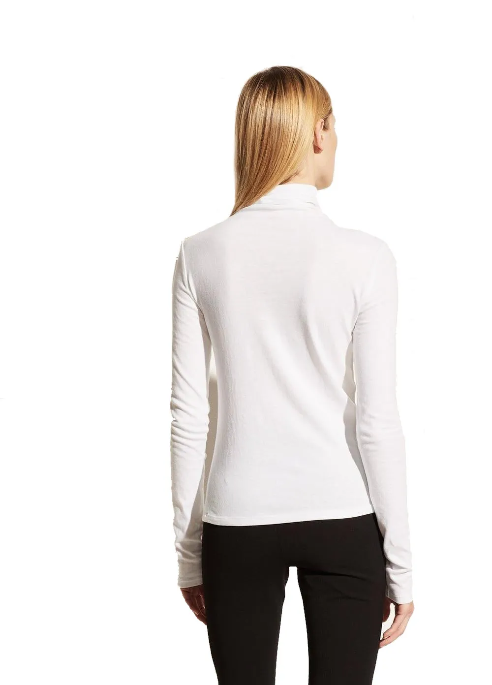 Essential Long Sleeve Turtleneck - White