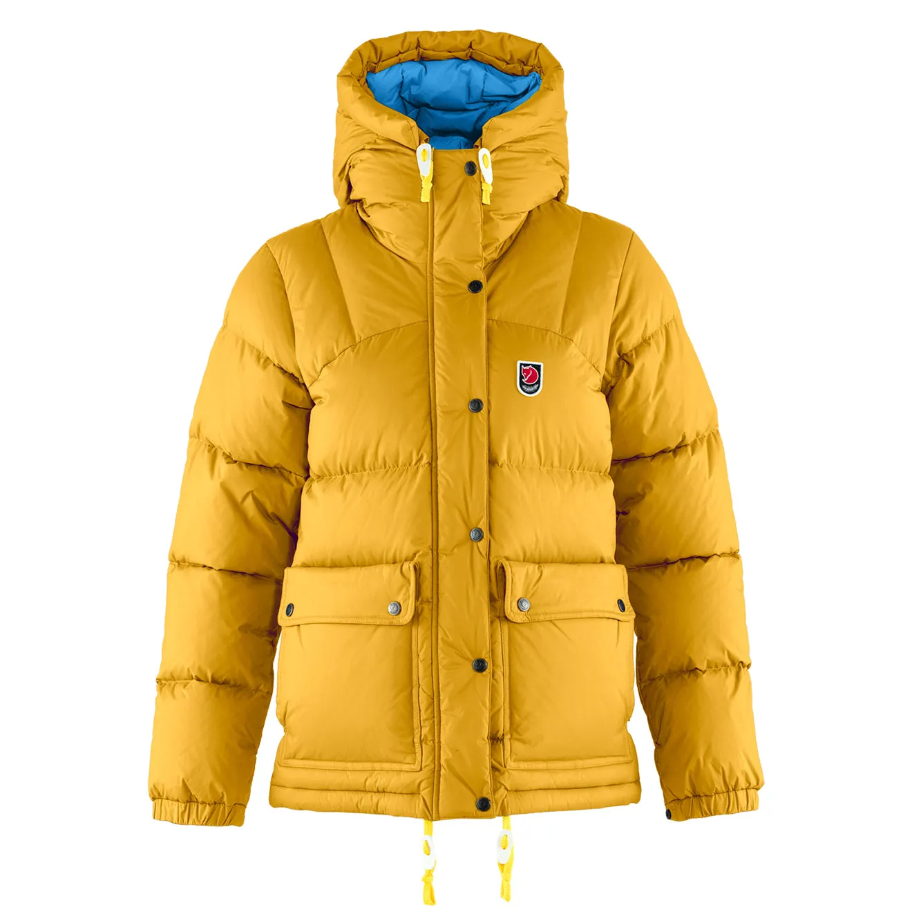 Fjallraven Womens Expedition Down Lite Jacket Mustard Yellow / UN Blue