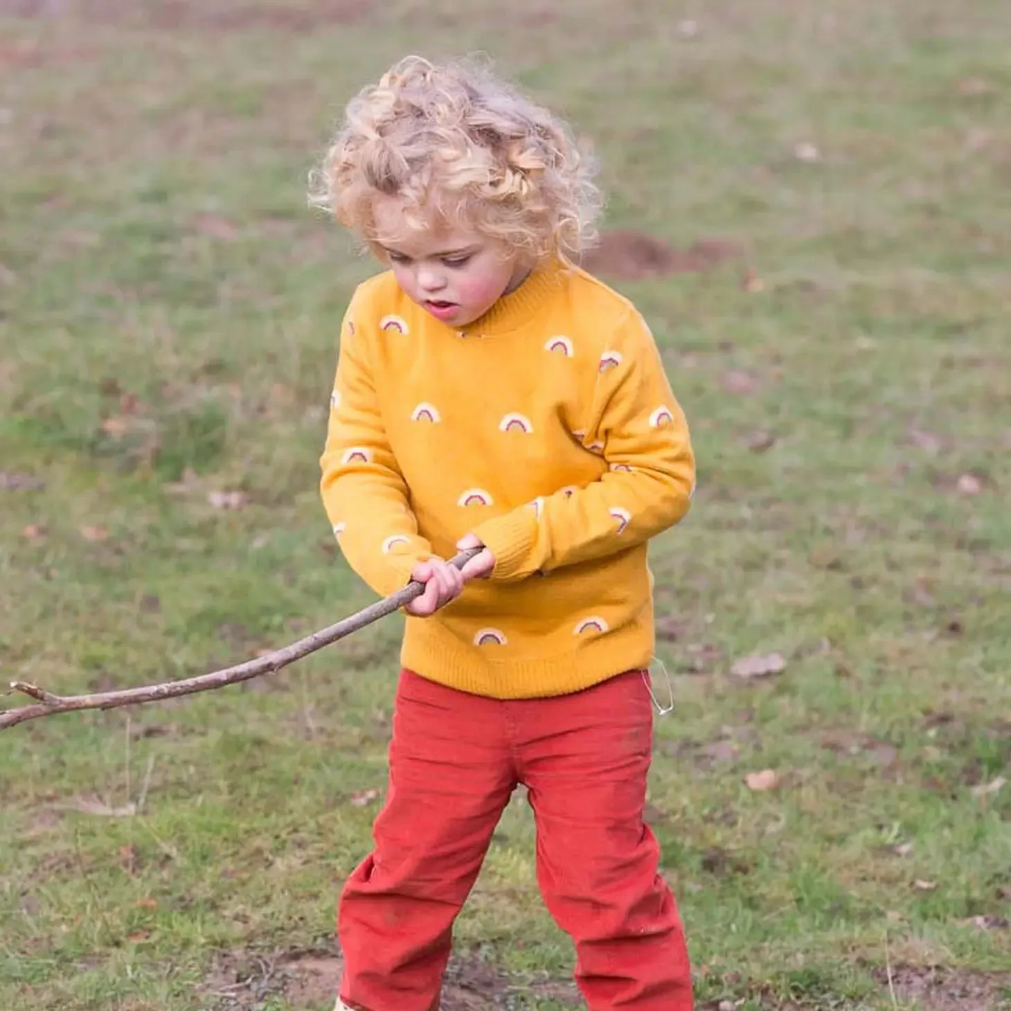 From One To Another Rainbows Snuggly Knitted Sweater