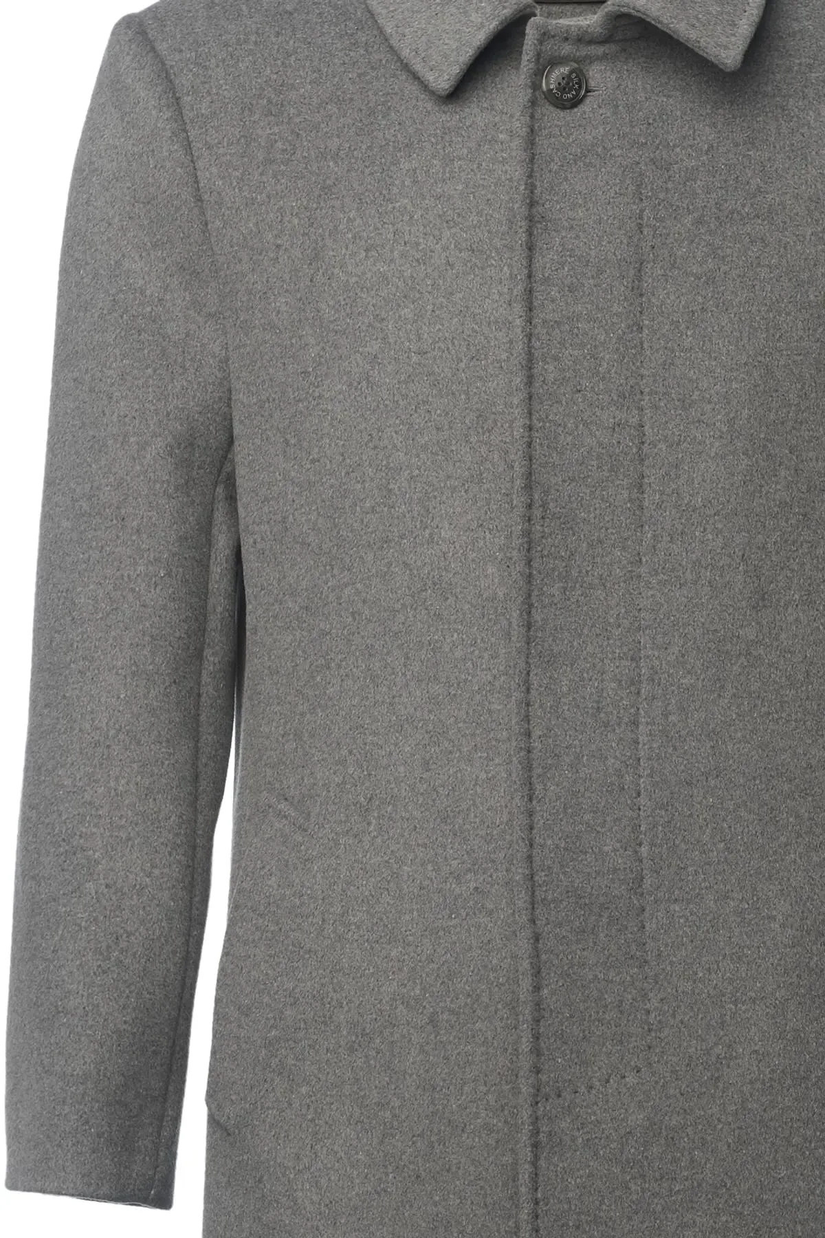 Gray Cashmere Blend Men's Coat