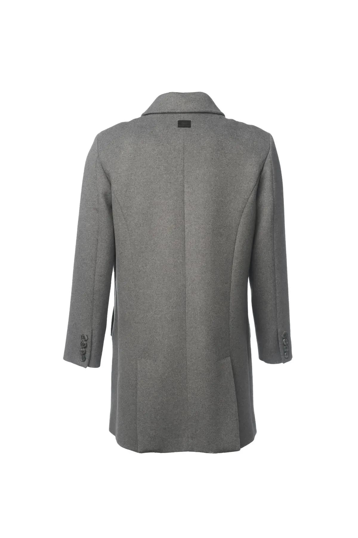 Gray Cashmere Blend Men's Coat