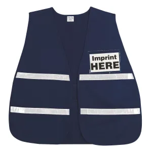 ICV203 MCR Poly,Cotton Safety Vest,21"x48",Blue