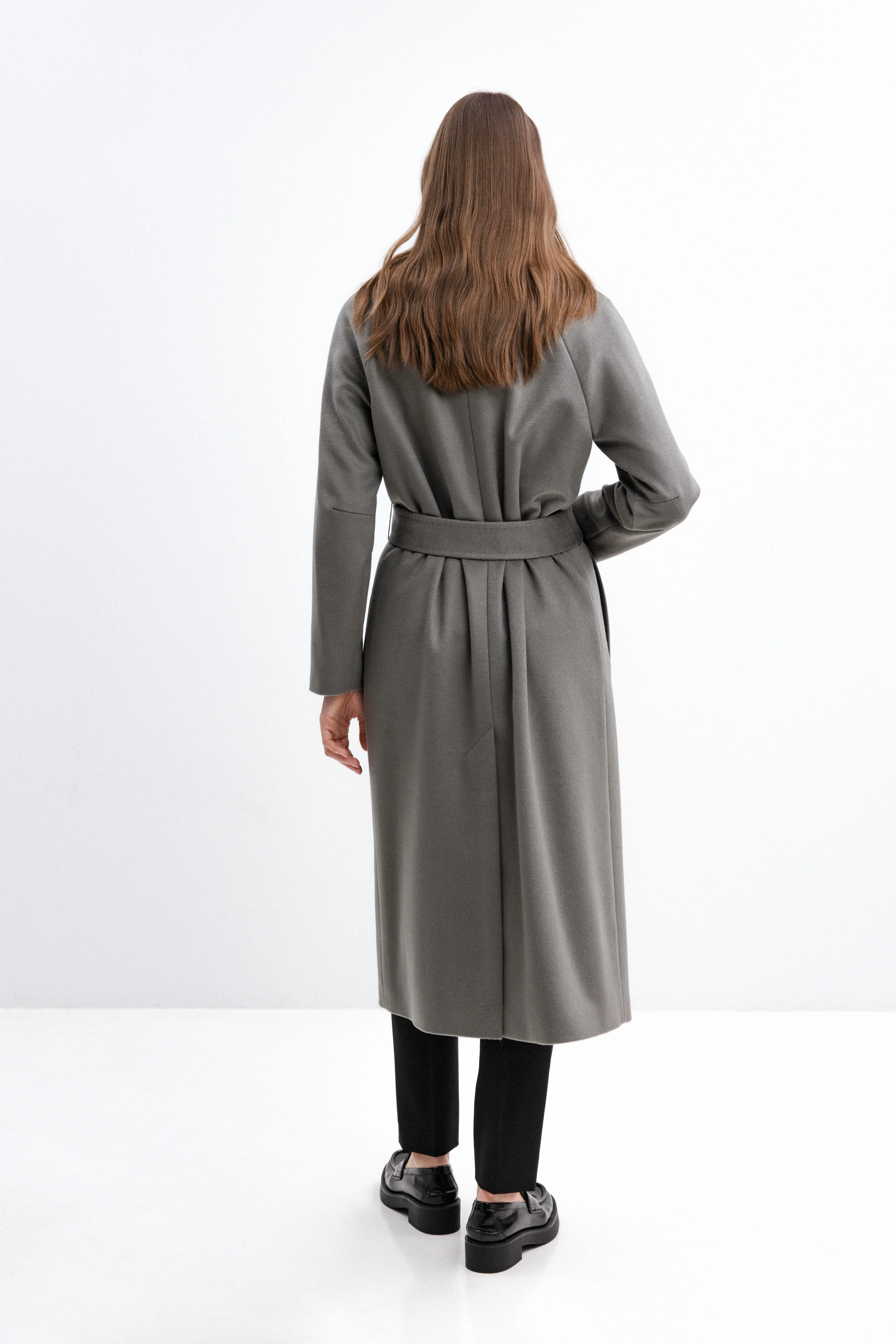 JADE BELTED WOOL COAT