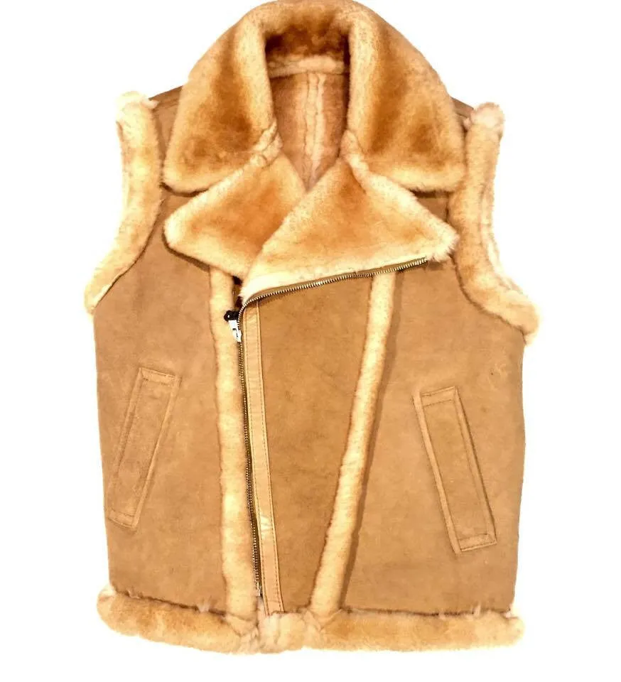 Jakewood Dune Suede Shearling Vest