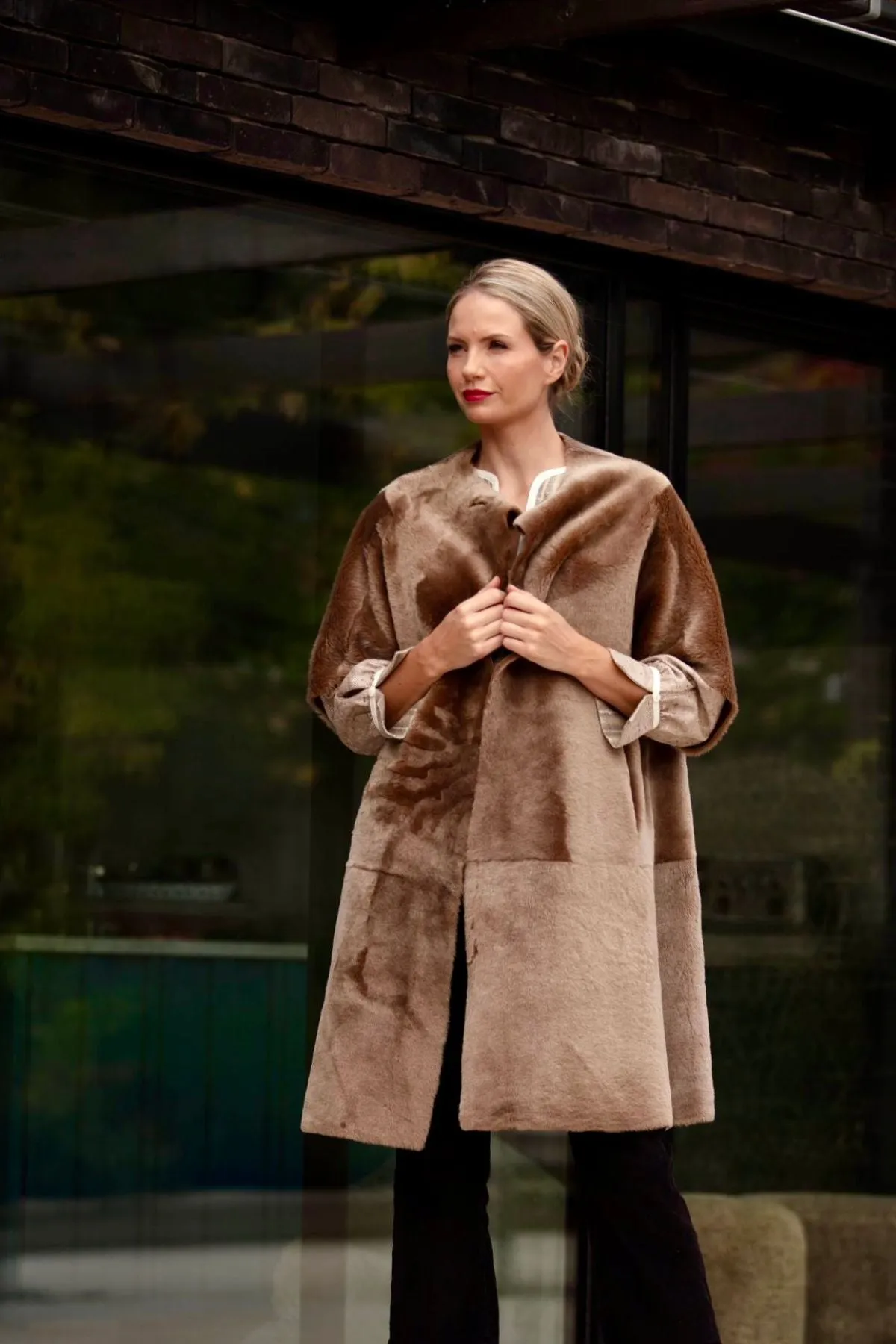 Louisa Shearling Coat