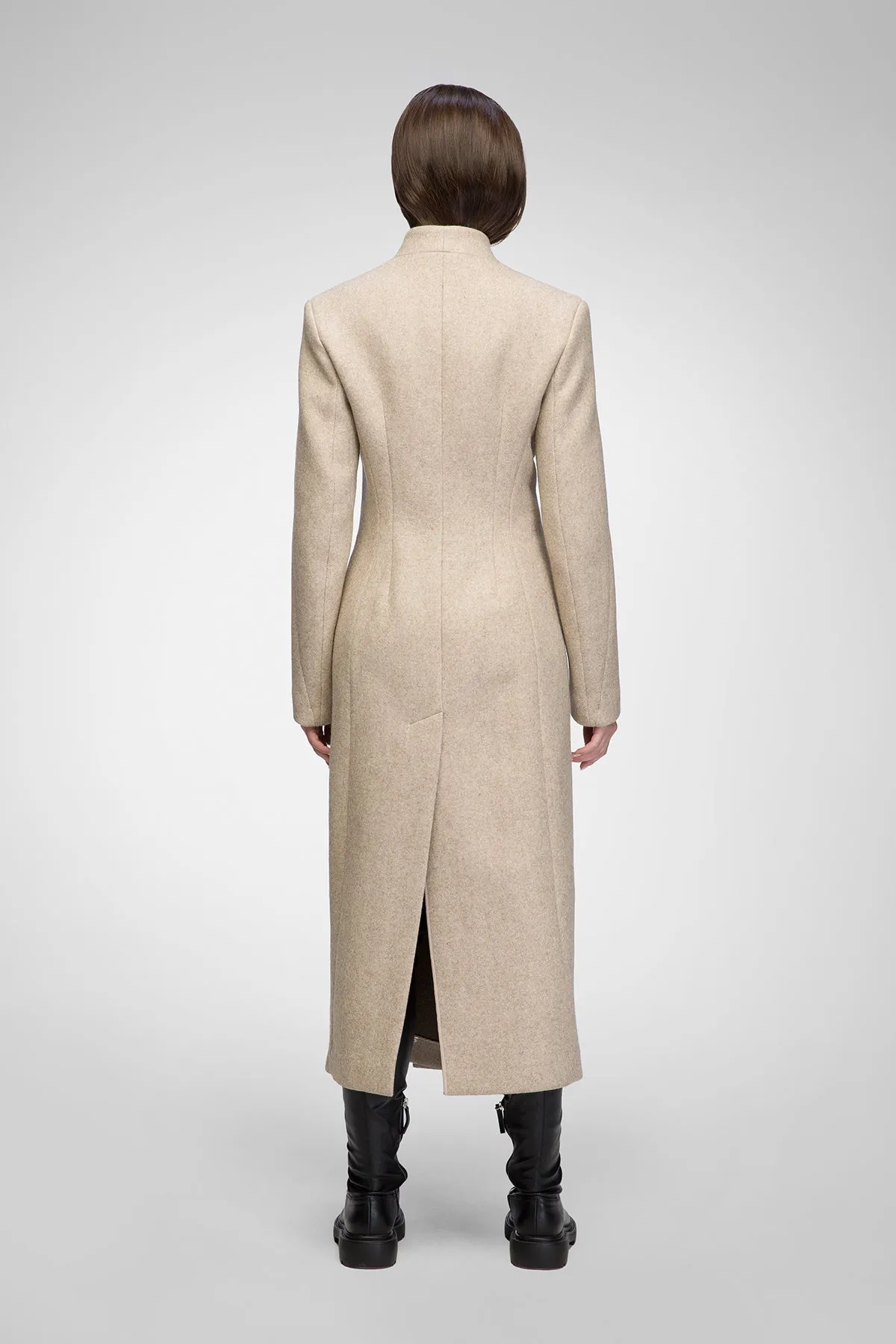 Margaux - Latte Wool Coat