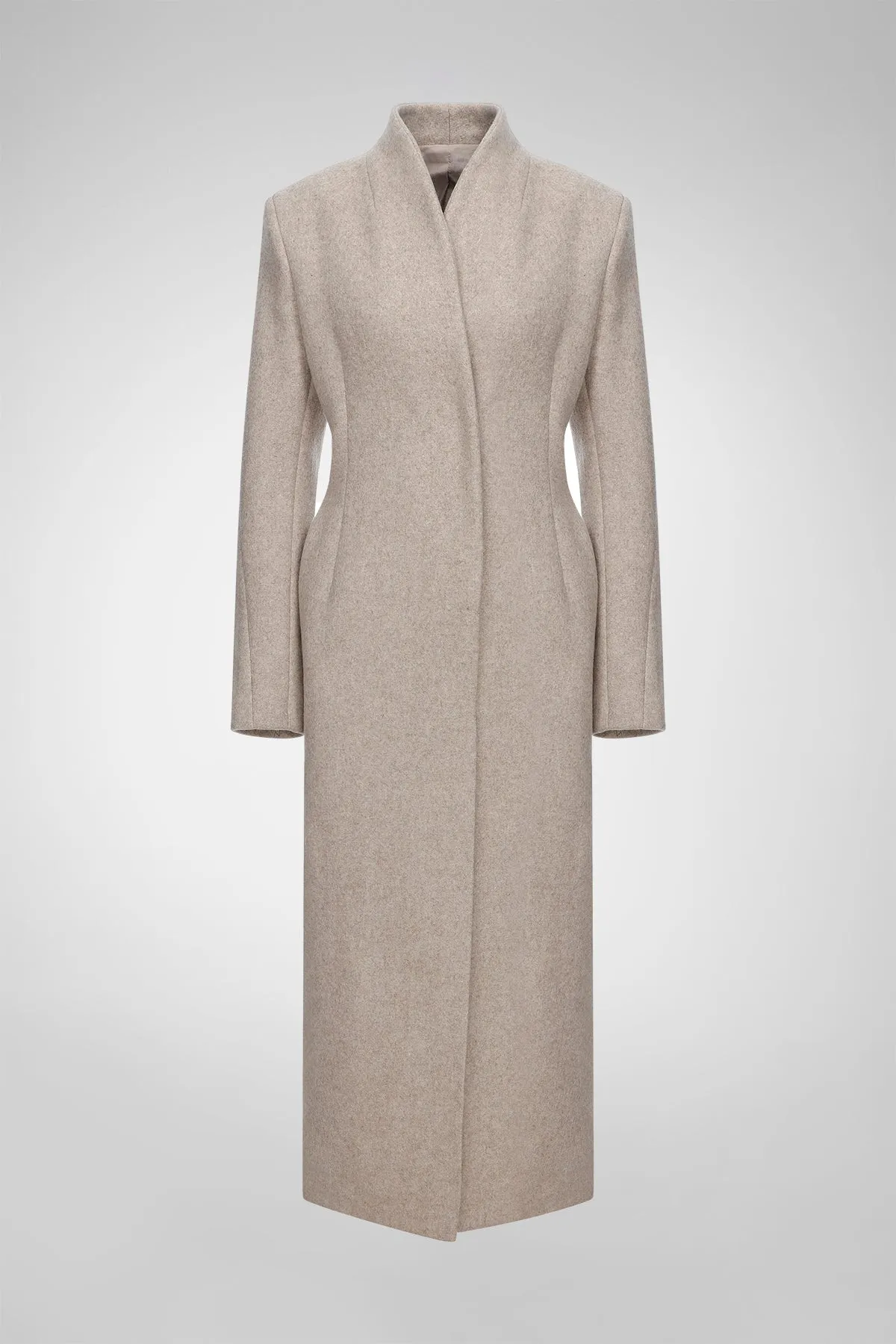 Margaux - Latte Wool Coat