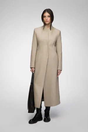 Margaux - Latte Wool Coat