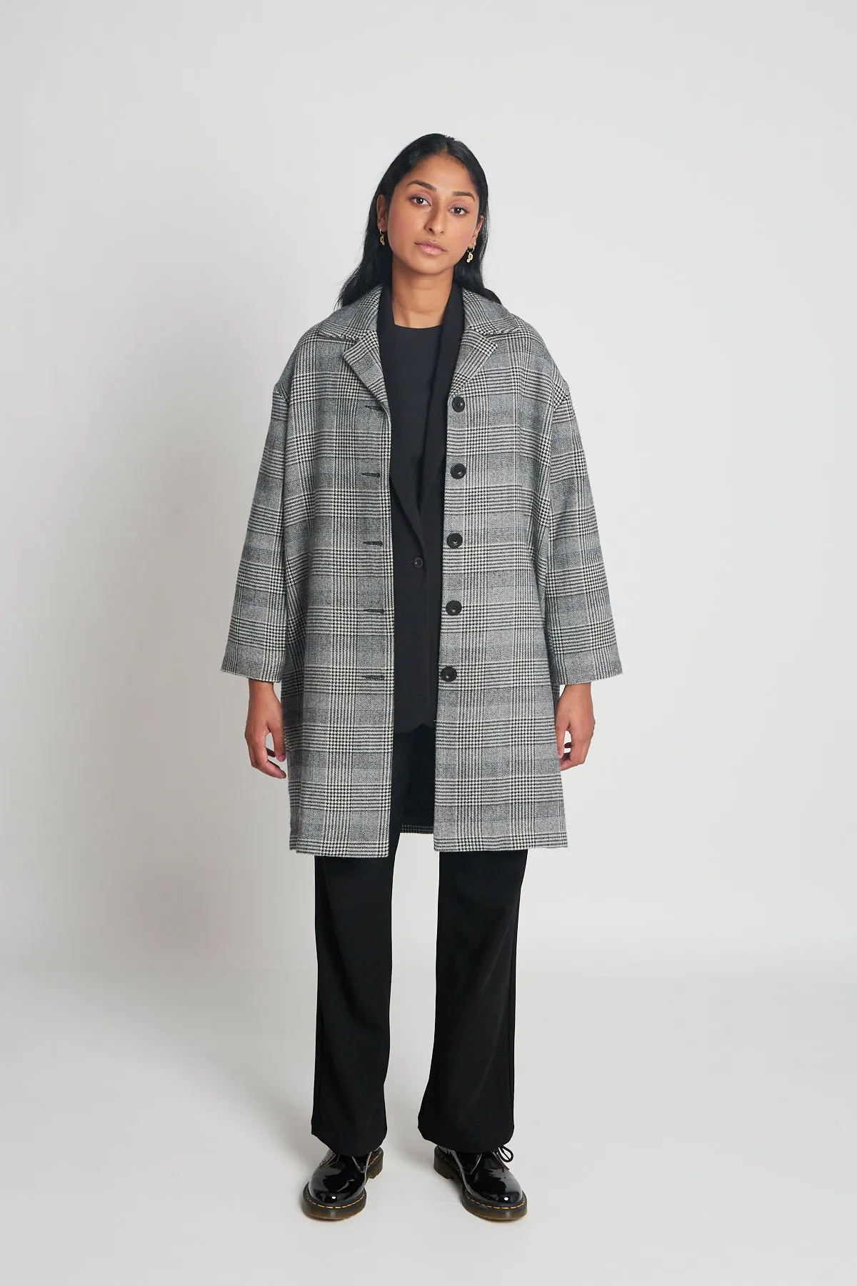 Mars Attacks Coat - Houndstooth Check