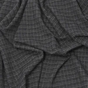 Melange Check Wool Suiting Fabric 228