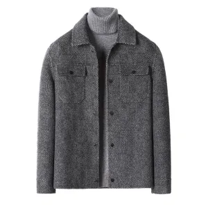 Men's Double-Faced Cashmere Wool Jacket