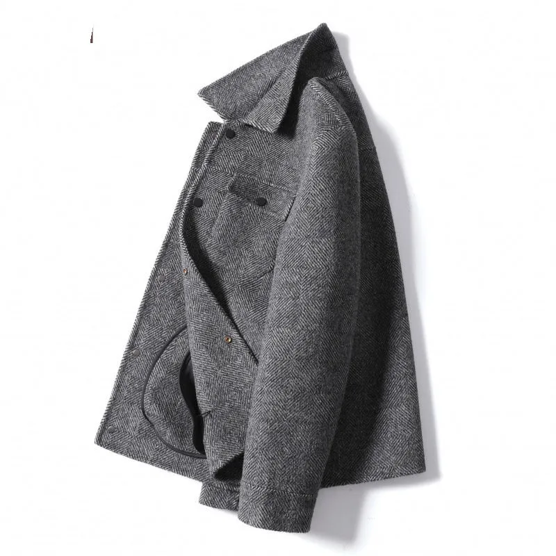 Men's Double-Faced Cashmere Wool Jacket