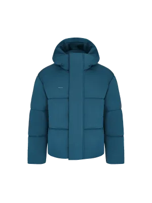 Men’s Flower-Warmth Recycled Nylon Puffer—storm blue