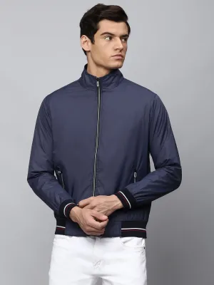 Men's Navy Regular Fit Winterwear Jackets