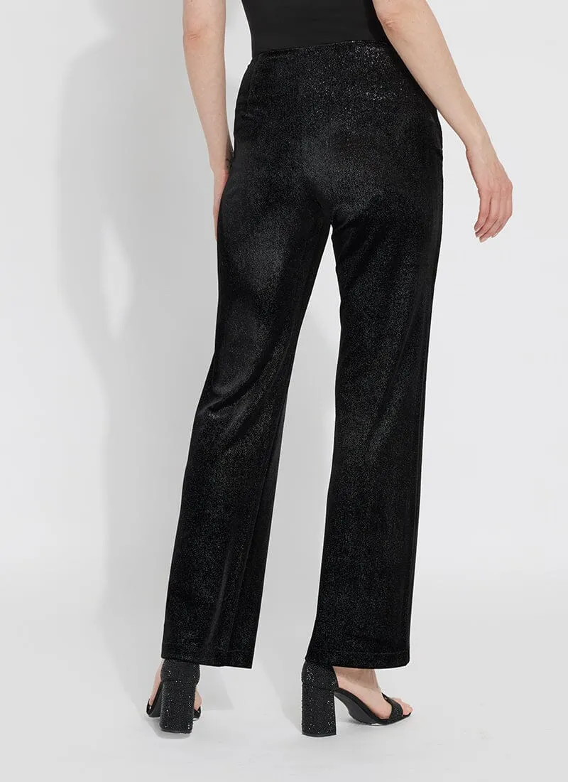 Metallic Foil Velvet Pant (Plus Size) (31.5" Inseam)