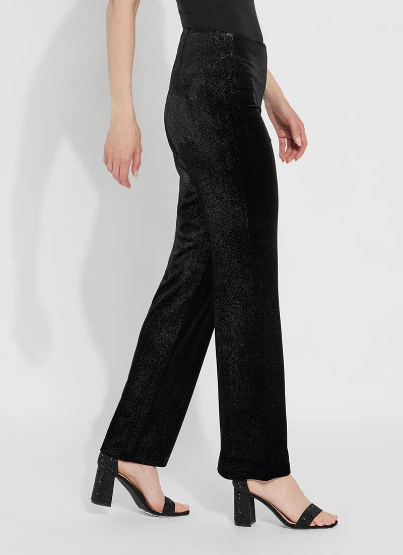 Metallic Foil Velvet Pant (Plus Size) (31.5" Inseam)