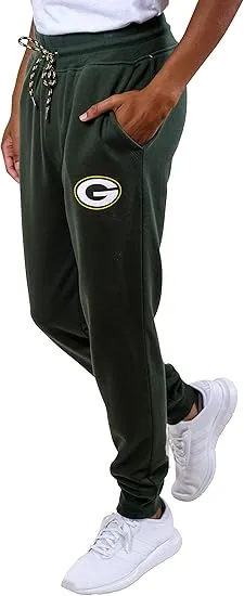 NFL Official Adults Active Super Soft Fleece Game Day Jogger Sweatpants - Unisex|Green Bay Packers