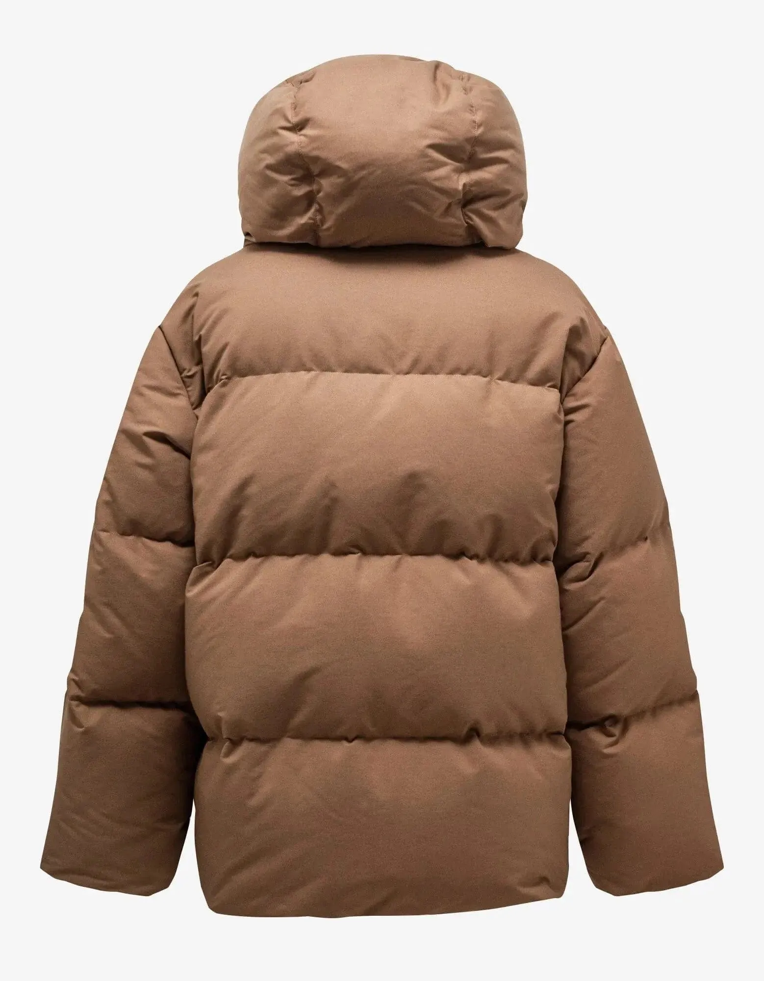 Off-White Camel OW Race Canvas Down Puffer Jacket