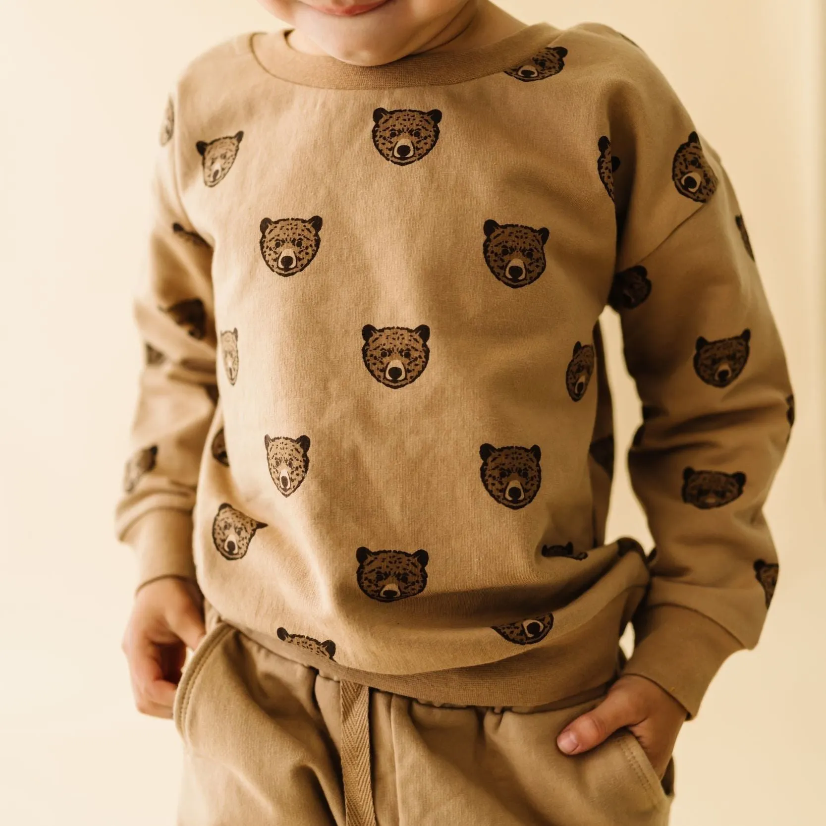 Organic Fleece Sweatshirt - Wild Bear