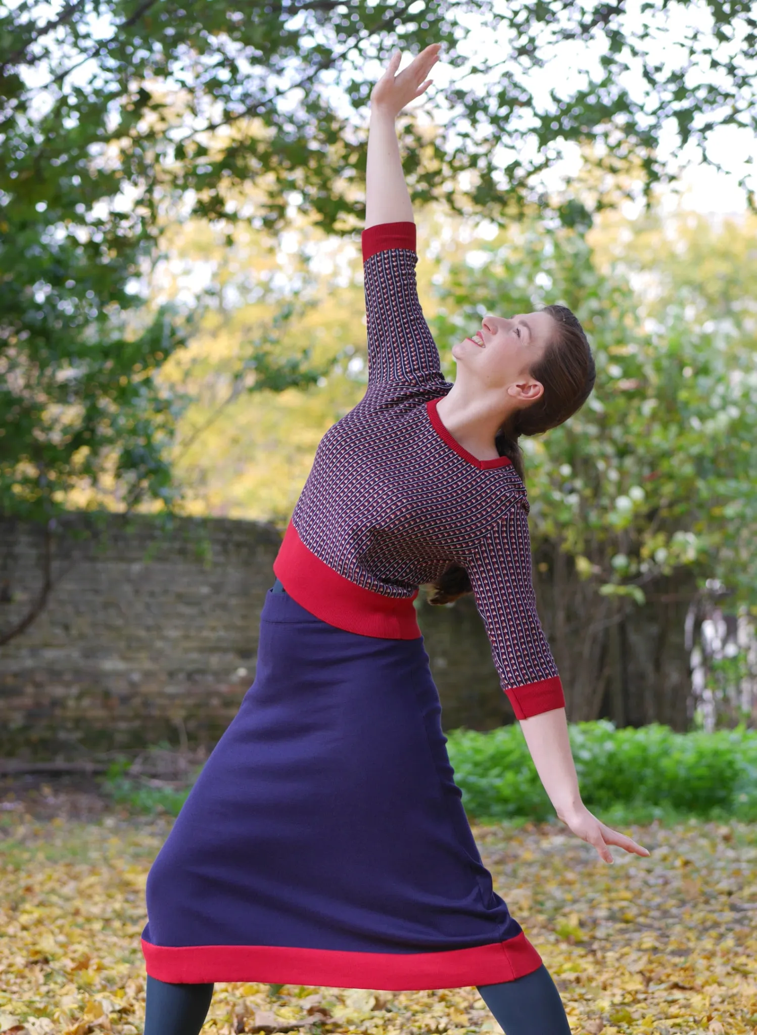 Otti 2-Piece - Navy Rocket Knitted Top and Skirt