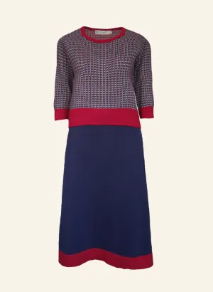 Otti 2-Piece - Navy Rocket Knitted Top and Skirt