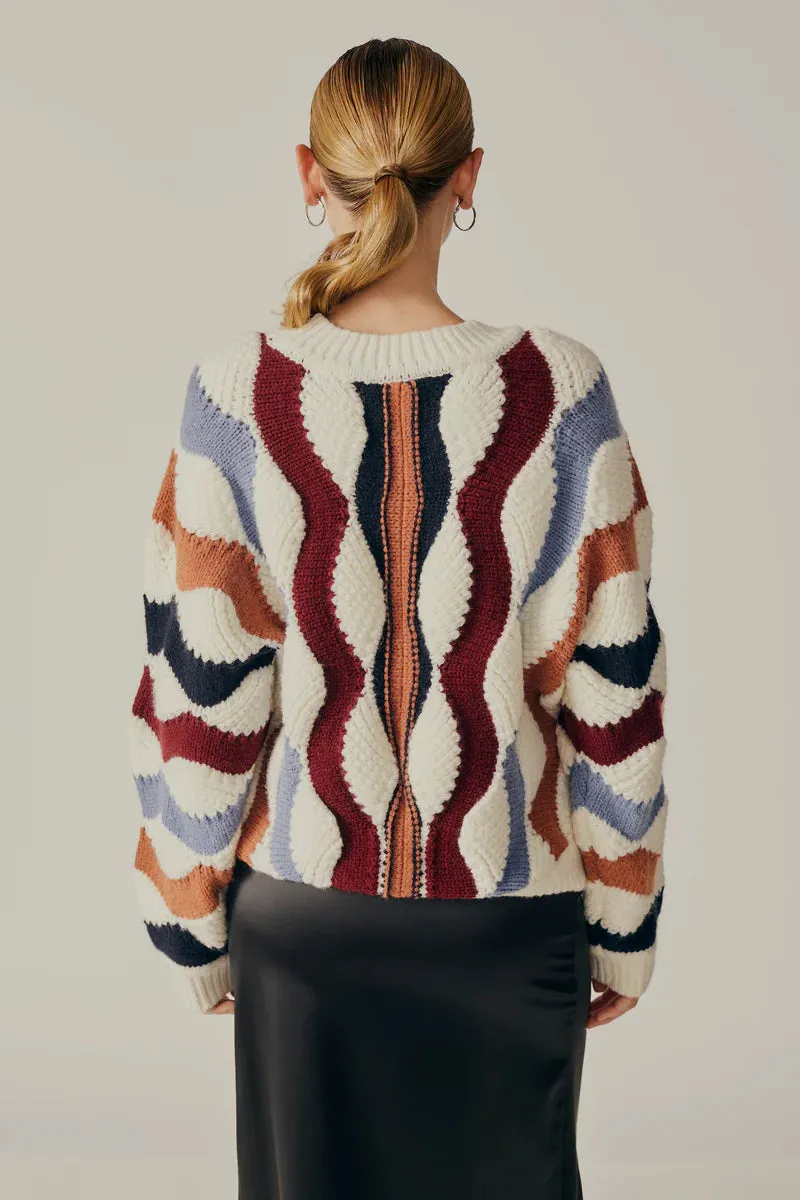 Pieris Sweater | Ecru Multi