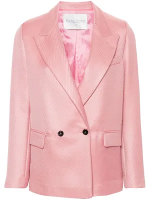 Rose Pink Wool Blend Jacket