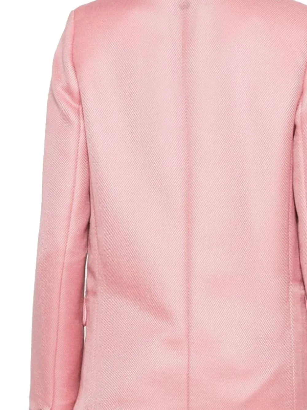 Rose Pink Wool Blend Jacket