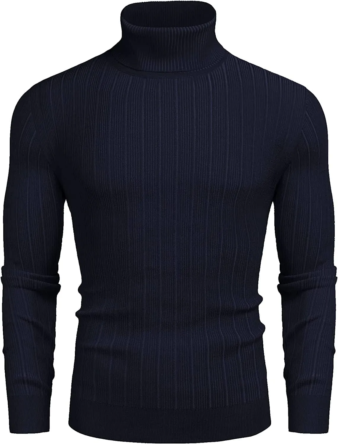 Slim Fit Knitted High Neck Pullover Sweaters (US Only)