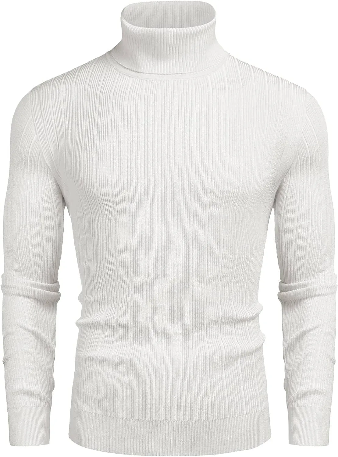 Slim Fit Knitted High Neck Pullover Sweaters (US Only)