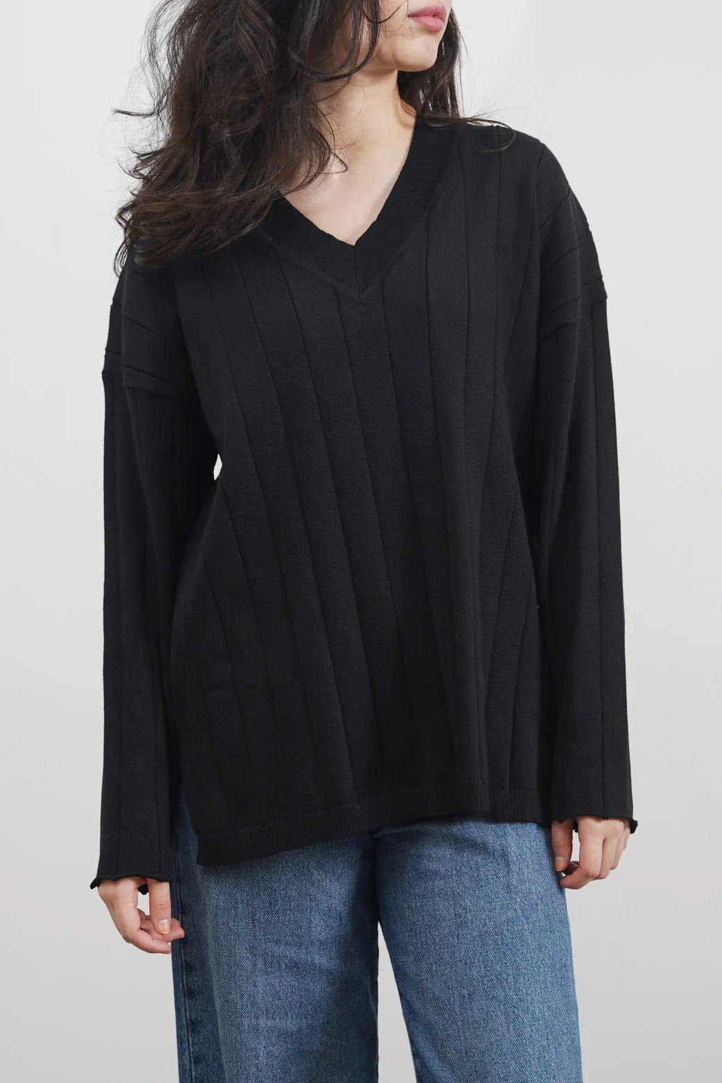 SOFT RIB-KNIT JUMPER