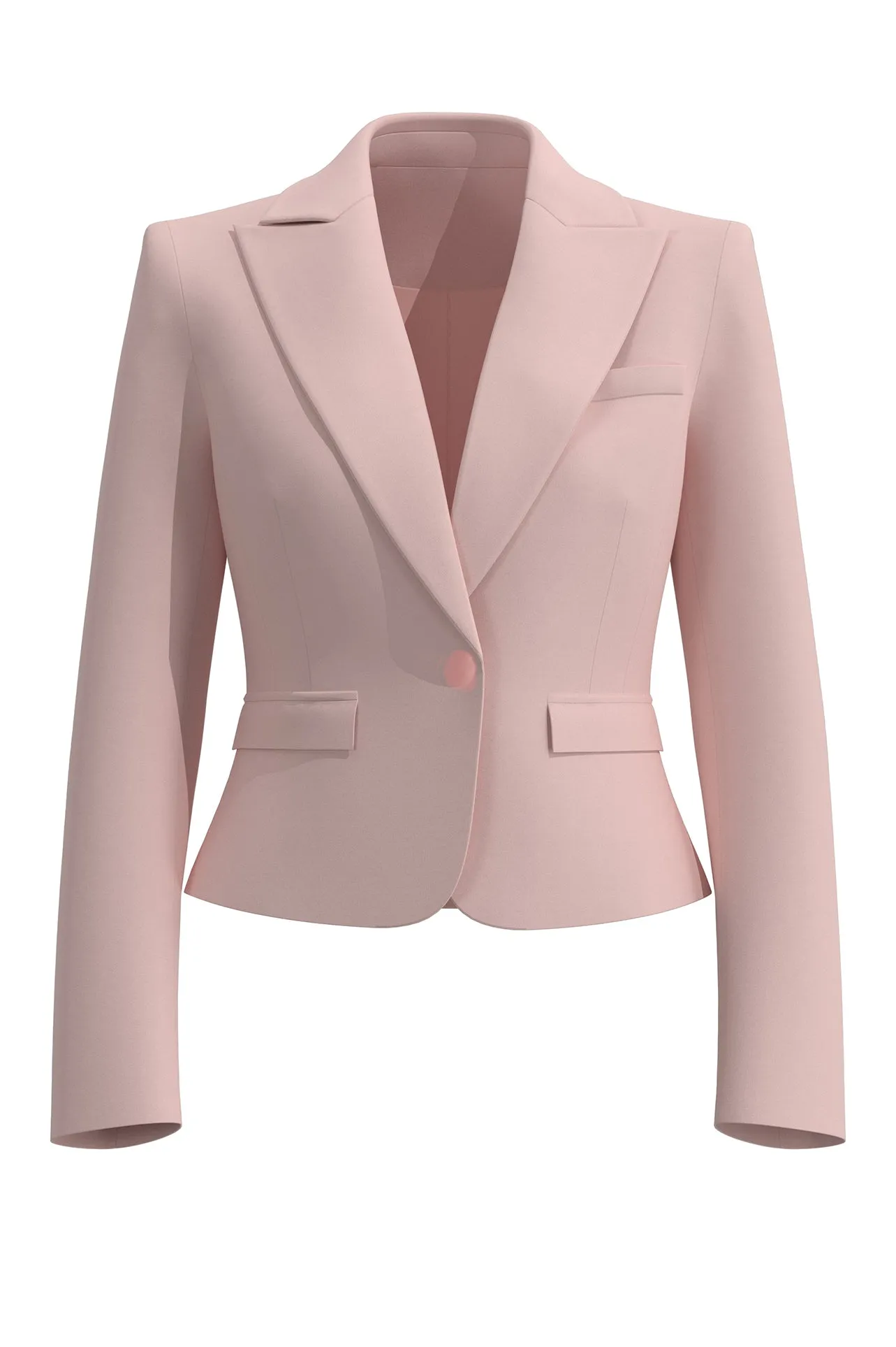 TAILORED SHORT BLAZER IN PINK