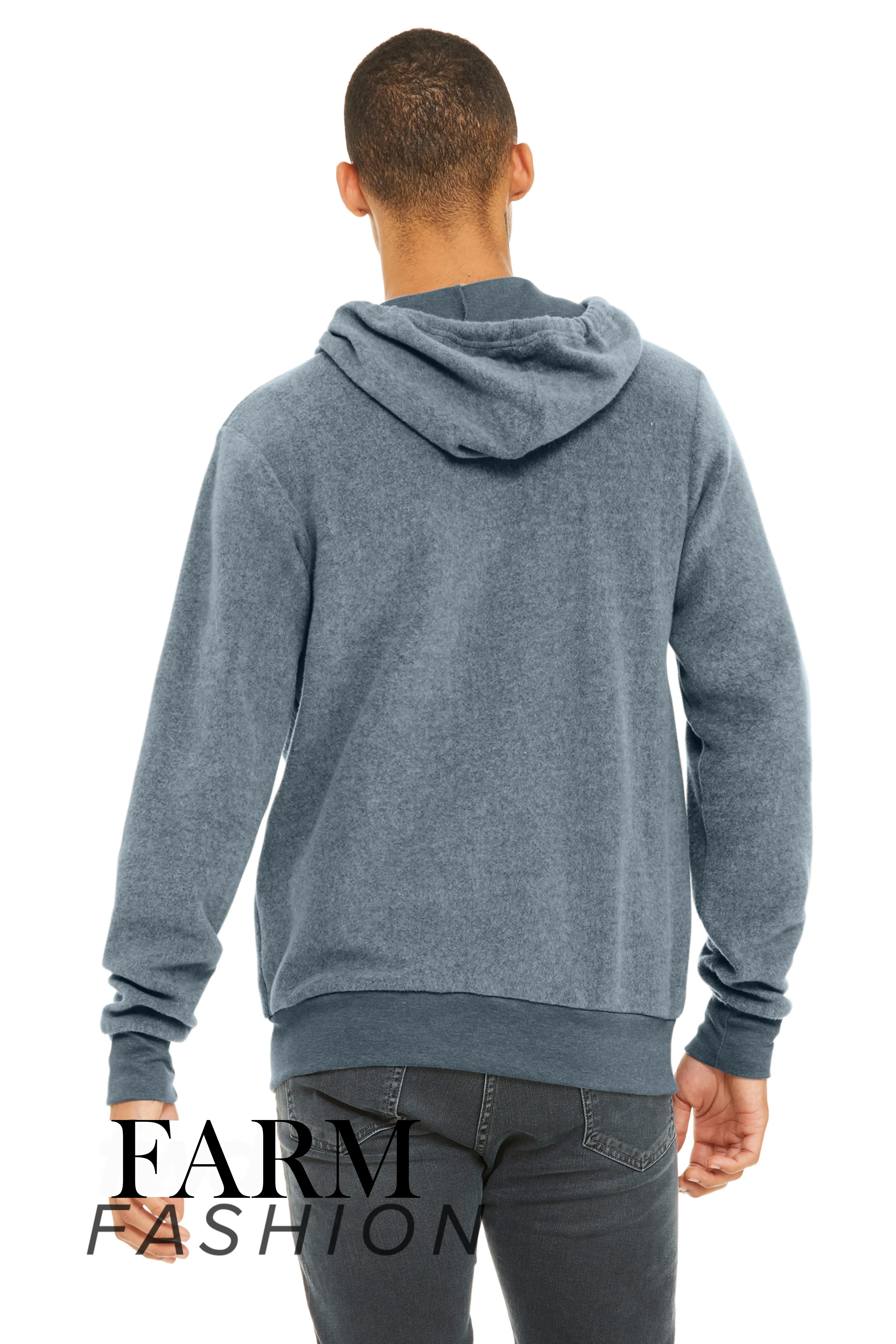 The Statement Sueded Fleece Full Zip Hoodie