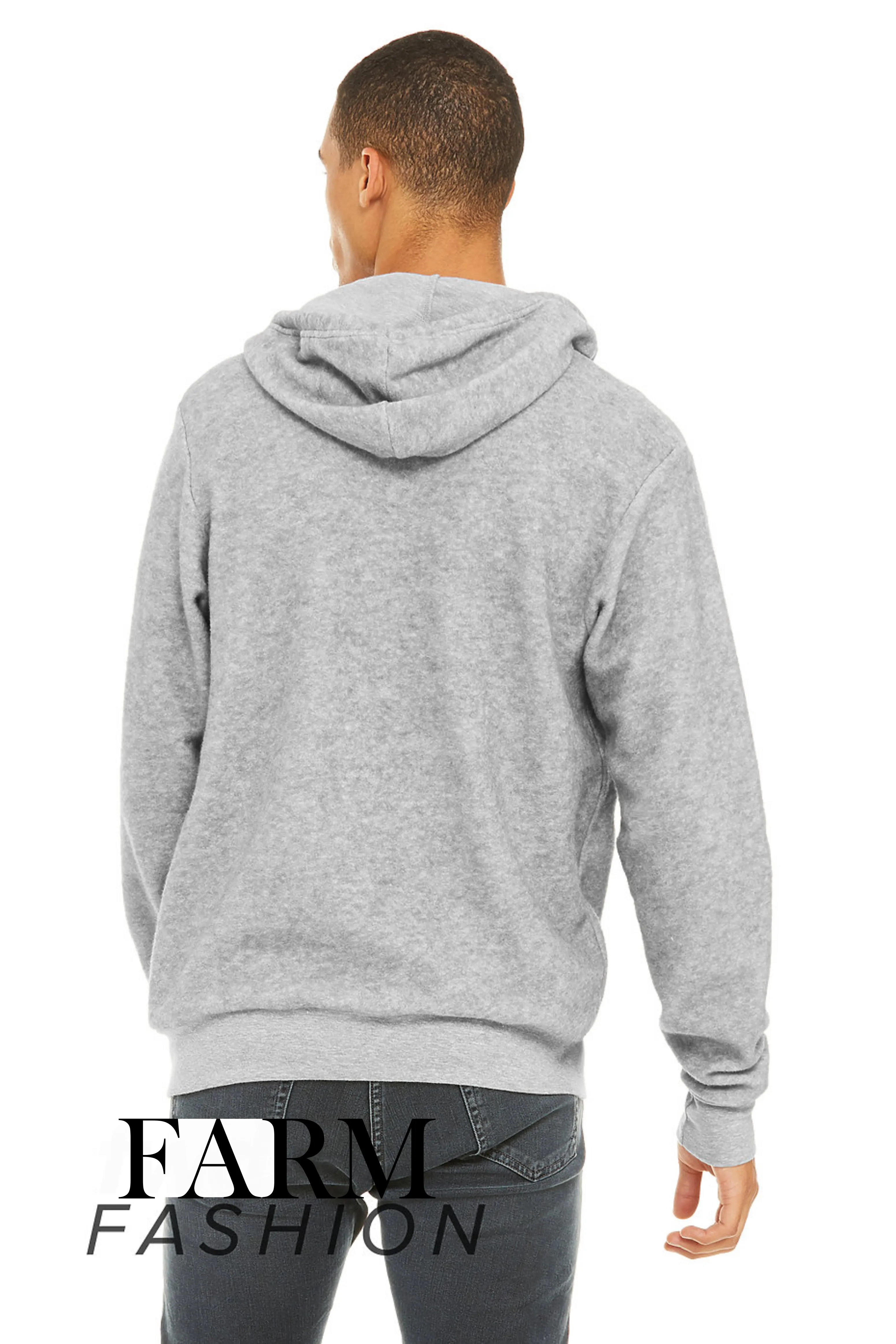 The Statement Sueded Fleece Full Zip Hoodie