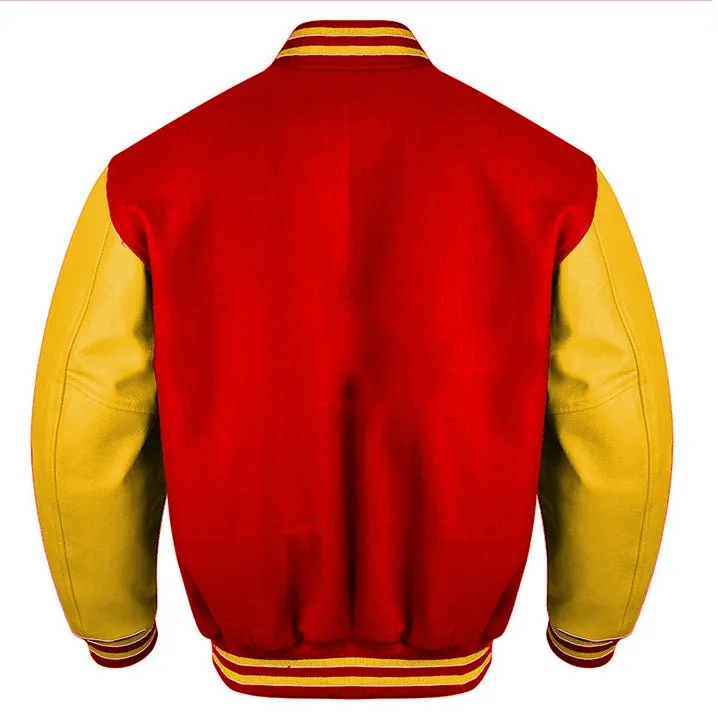 Varsity Jacket - Red Gold