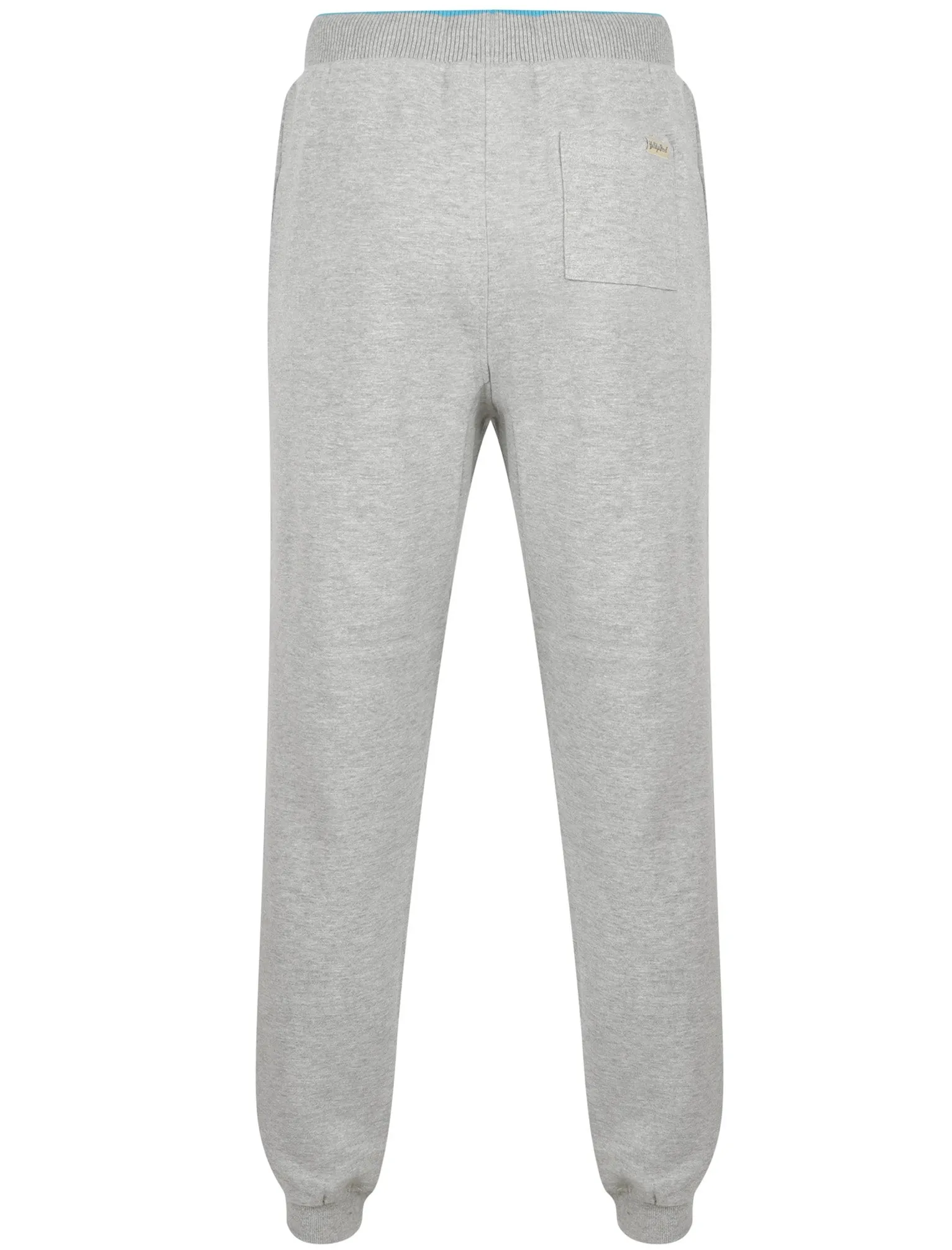 Western Brushback Fleece Cuffed Joggers In Light Grey Marl -Tokyo Laundry